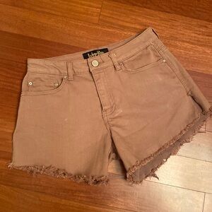 Indigo Rein High Waist NWT Juniors Brown Shorts with Pockets - Sz 7